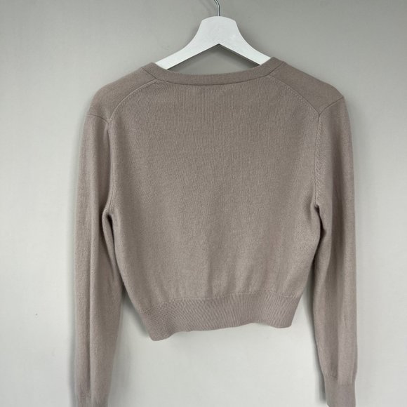 Aritzia Babaton Ruby dovetail taupe cashmere cropped cardigan - Picture 3 of 3